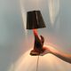Vintage lamp in olive wood, 70s