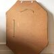 Vintage octagonal giltwood bevelled mirror with rose accents