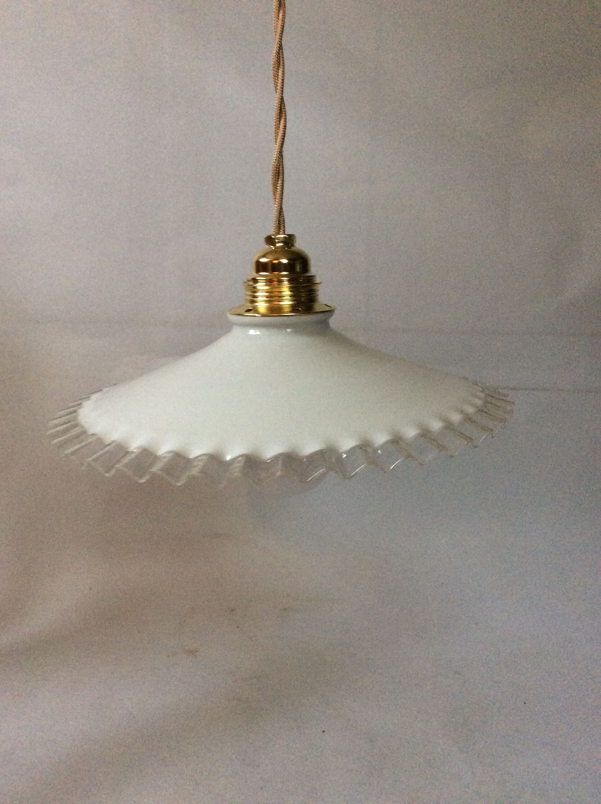 Vintage opaline pendant light