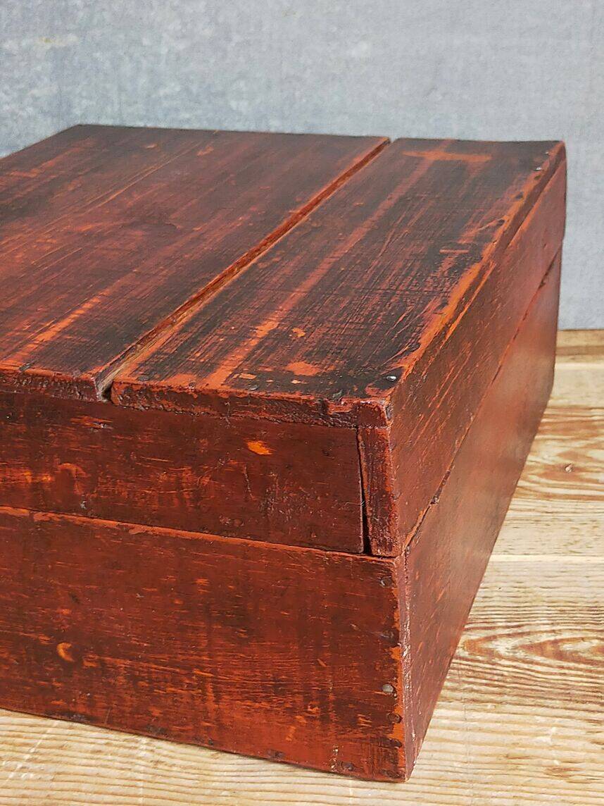 Painted wooden chest