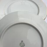 Set 7 plates porcelain gold fillets Seltmann Bavaria