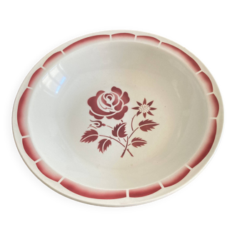 Antique flowered hollow dish