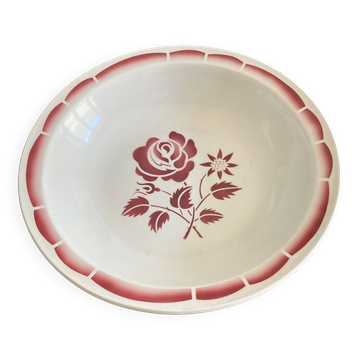 Plat creux à fleurs ancien