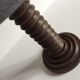 Vintage wood geometric lamp