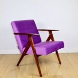 Vintage armchair like VAR purple velvet - 2 pieces available