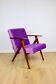 Vintage armchair like VAR purple velvet - 2 pieces available