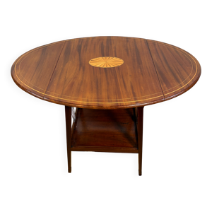 table d'appoint ovale - rabats