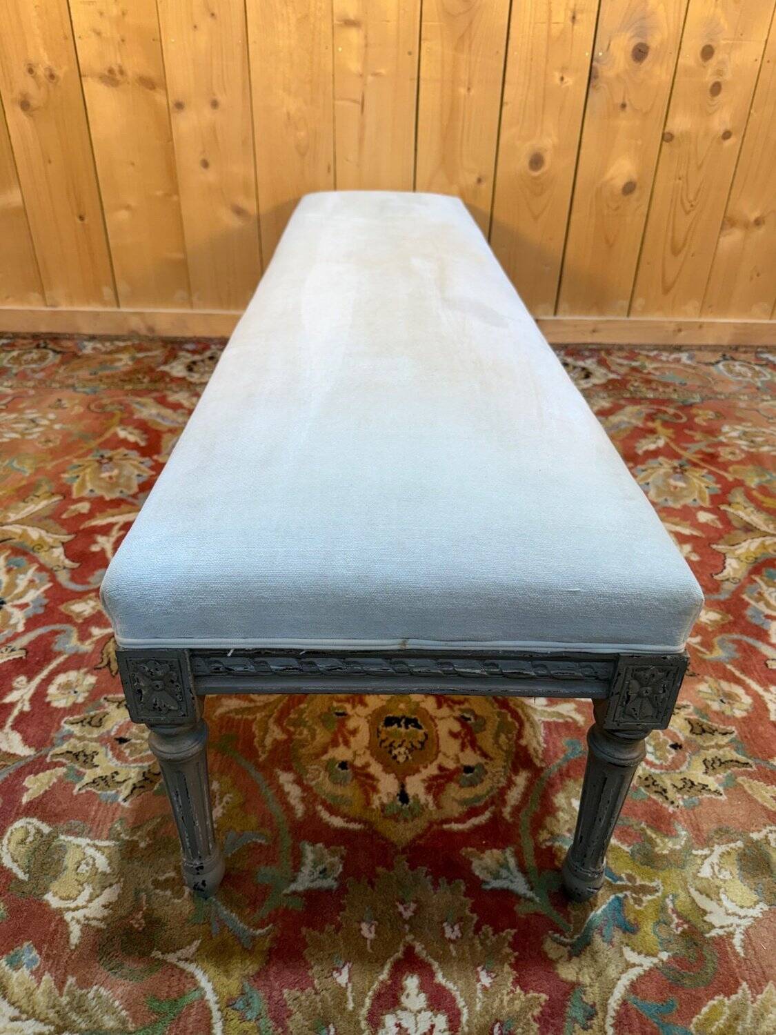 Bench - 6-foot Louis XVI style banquette