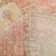 Red & beige vintage runner rug