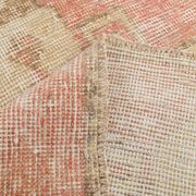 Red & beige vintage runner rug