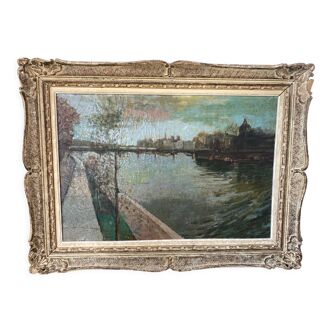 Paysage de Paris et la Seine