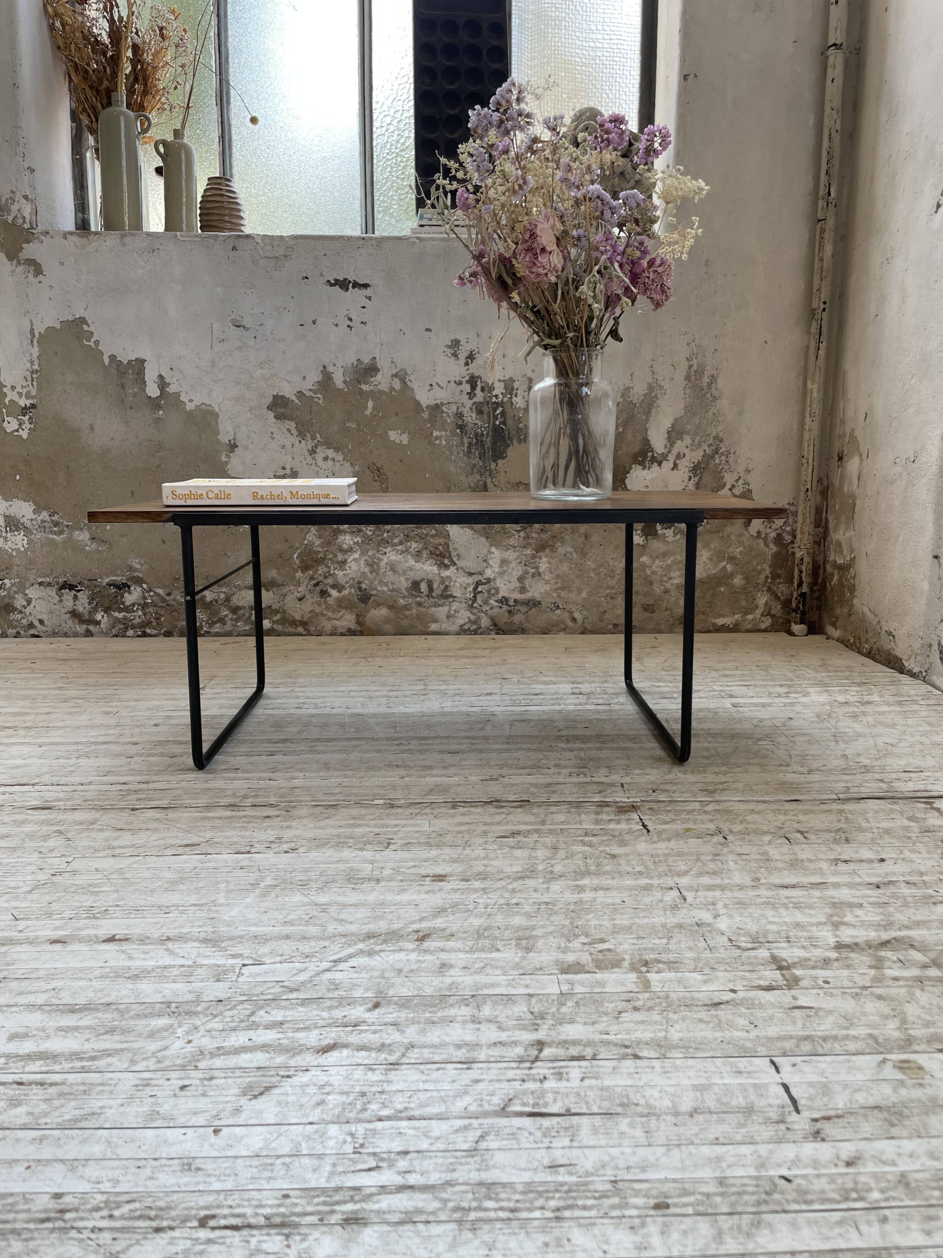 50s modernist oak coffee table