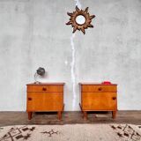 Bedside table end of vintage sofa