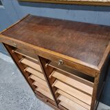 Double cabinet with curtain binders