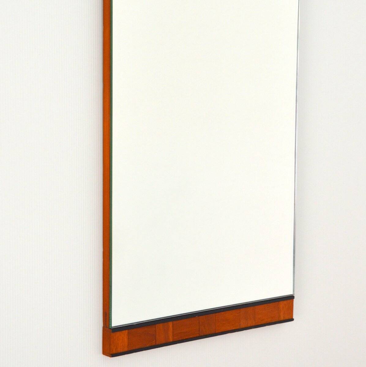 Scandinavian teak mirror 1960