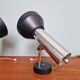 Pair of chromed metal wall lights, Boulanger, 1970s