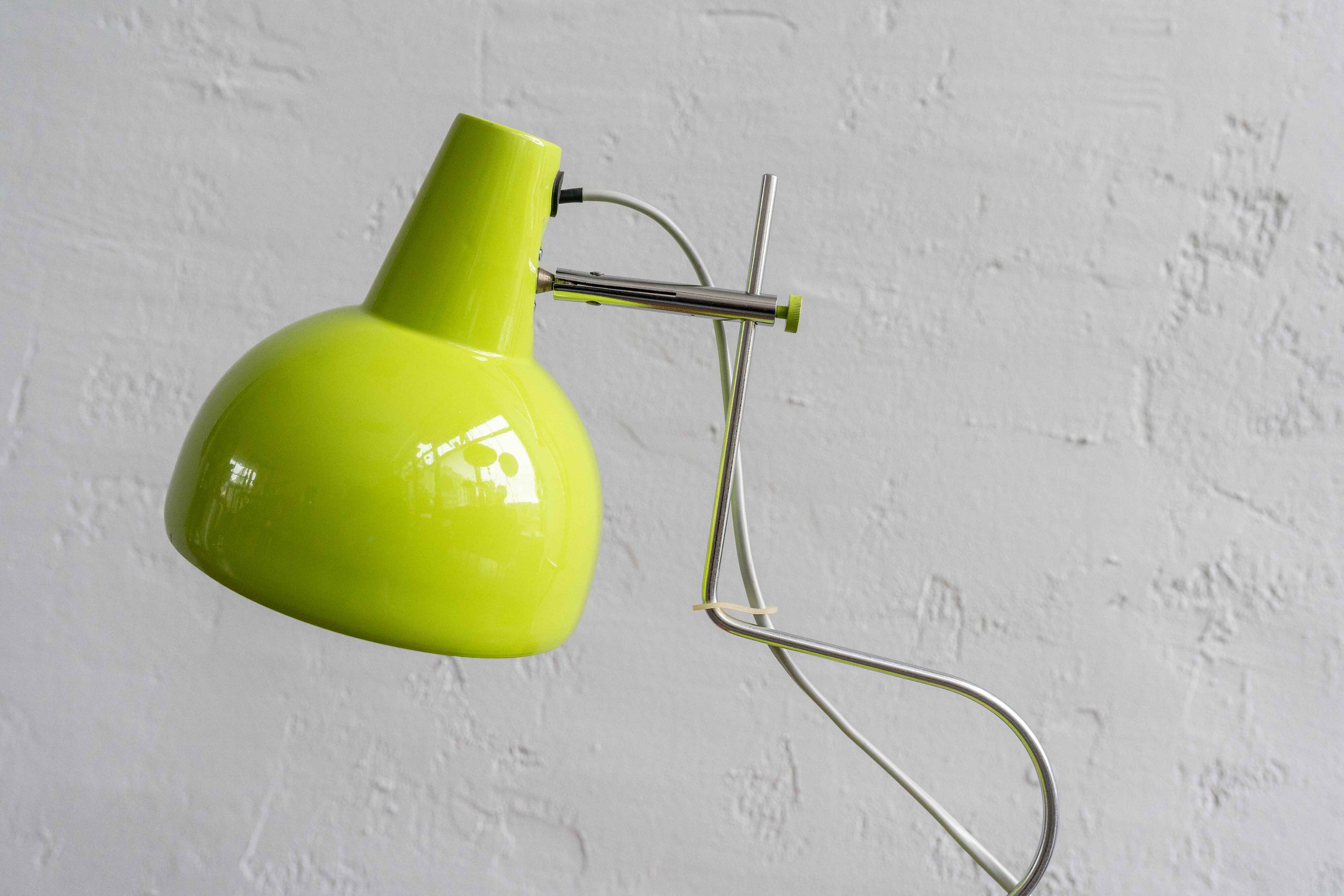 Vintage Green Czechoslovak Table Lamp By Lidokov, 1970s