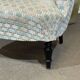 Napoleon III toad chair, late 19th century, reupholstered.
