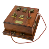 Wooden telephone communication block