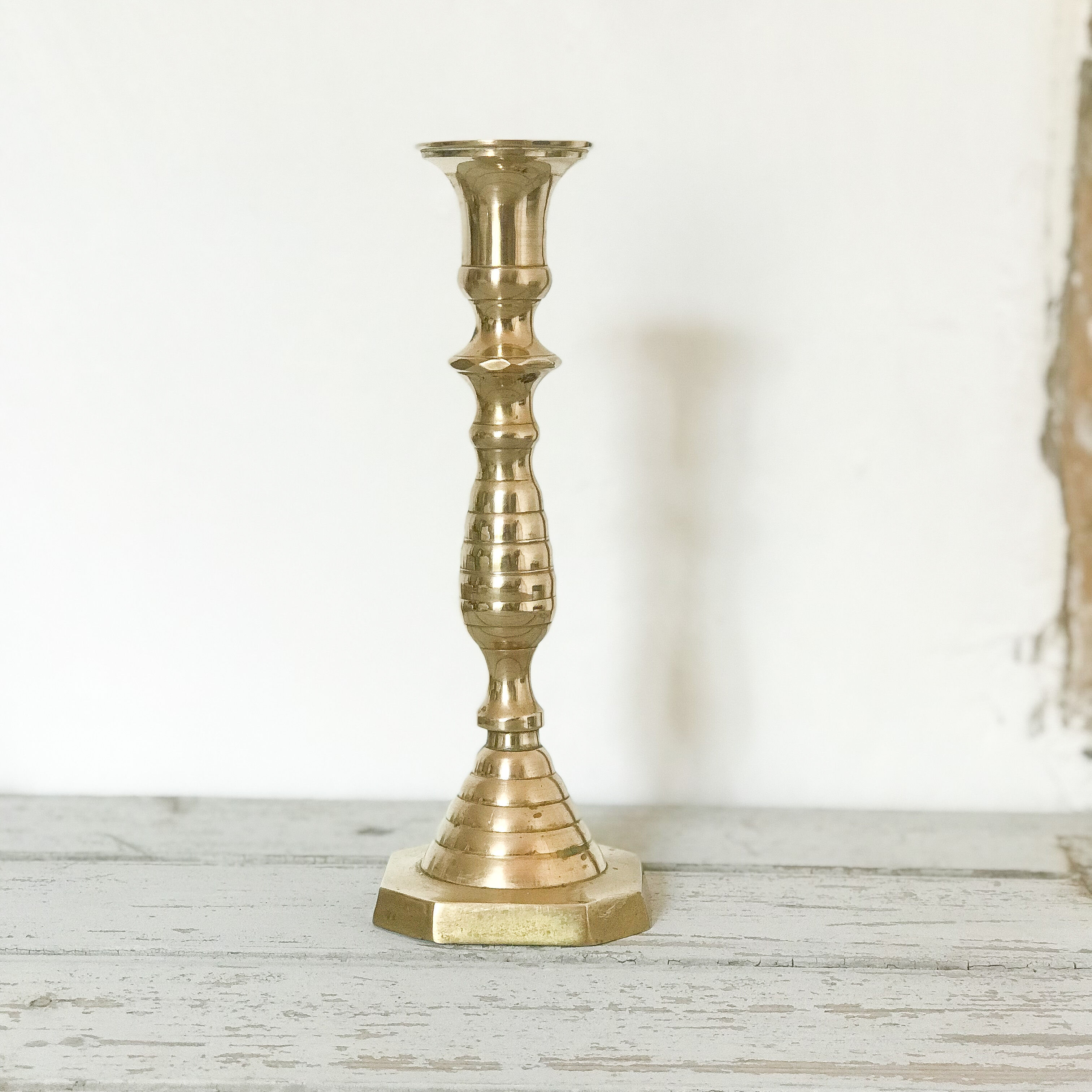 Brass candle holder