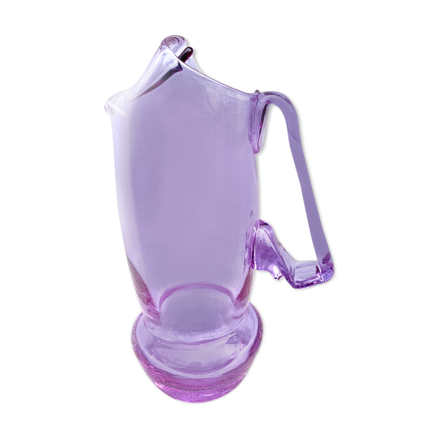 Vintage purple glass pitcher