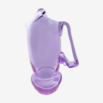 Pichet verre violet vintage