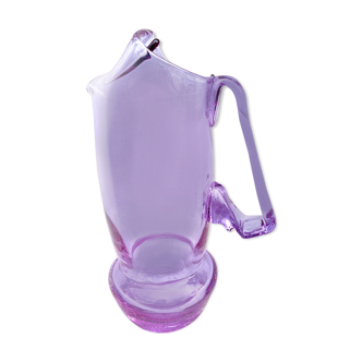 Pichet verre violet vintage