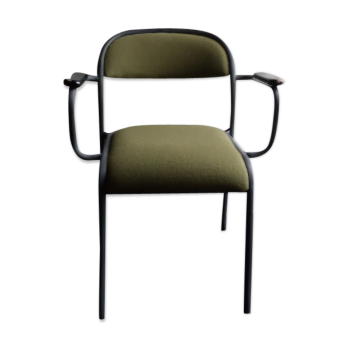 Metal and fabric armchair