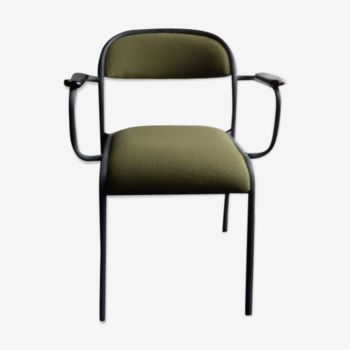 Metal and fabric armchair