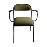 Metal and fabric armchair