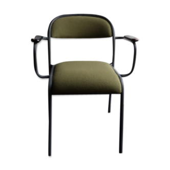 Metal and fabric armchair