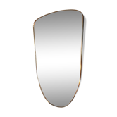 Miroir retroviseur doré 58x34cm