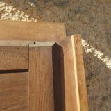 Walnut bevelled mirror 1900