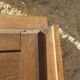Walnut bevelled mirror 1900