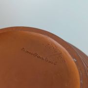 Pair of handcrafted terracotta vases from the mid-century.