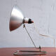 Industrial czechoslovak metal table lamp, 1960s