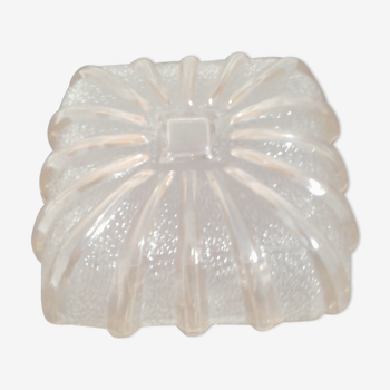 Molded glass ceiling lamp