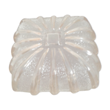 Molded glass ceiling lamp