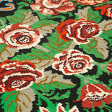 Handmade Vintage Moldovan Black Kilim 197 cm x 274 cm - 23367