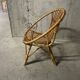 Fauteuil corbeille enfant en rotin