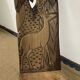 African carved wooden palaver chair