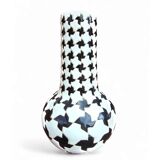 2 x ceramic / Pied de Poule vases / 1980s