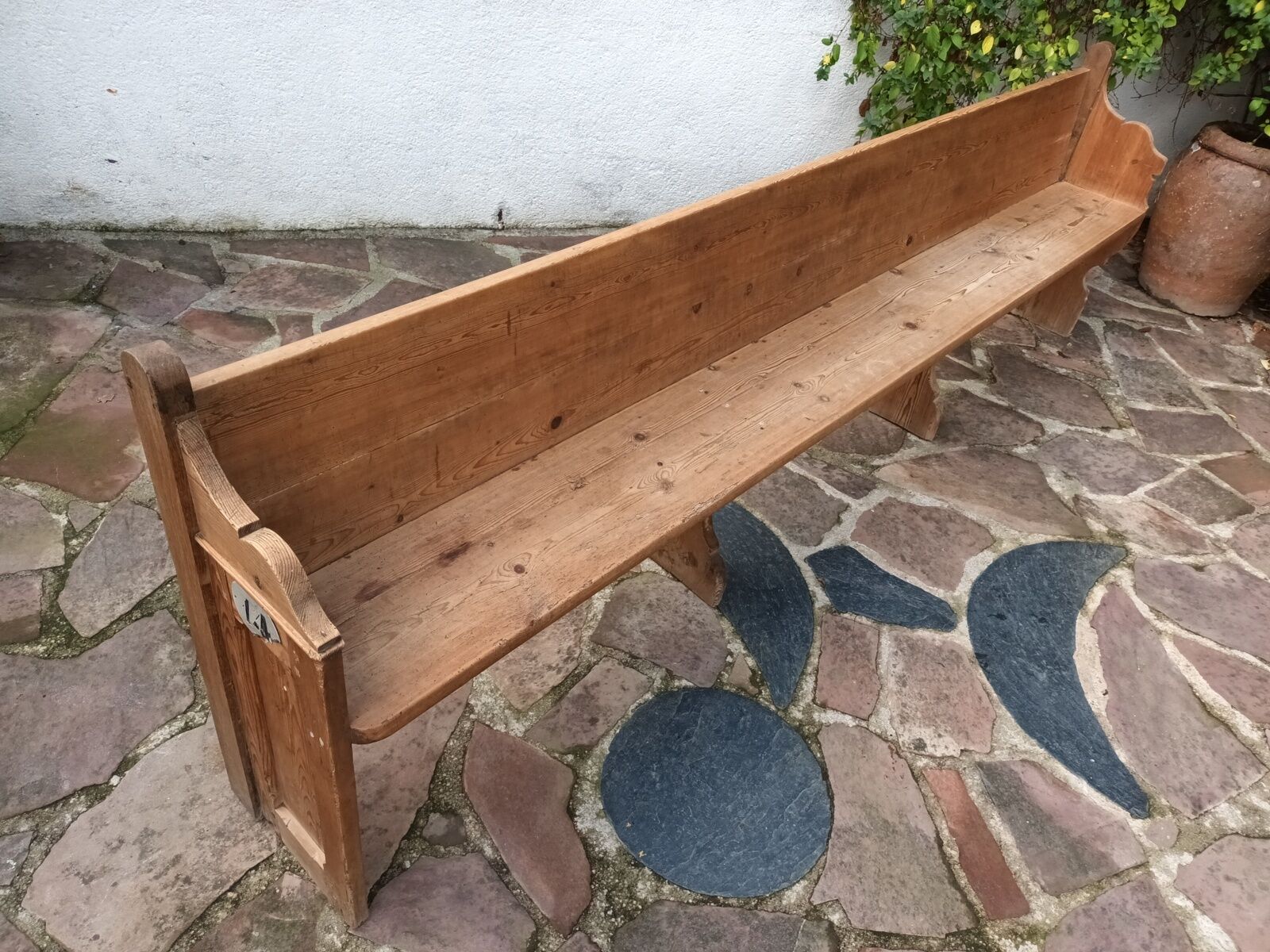 Old church pew, 263 cm