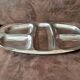 Vintage metal compartment dish