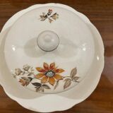 Bohemian porcelain butter dish
