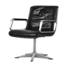 Black leather Delta 2000 Office Chair from Wilkhahn, 1968