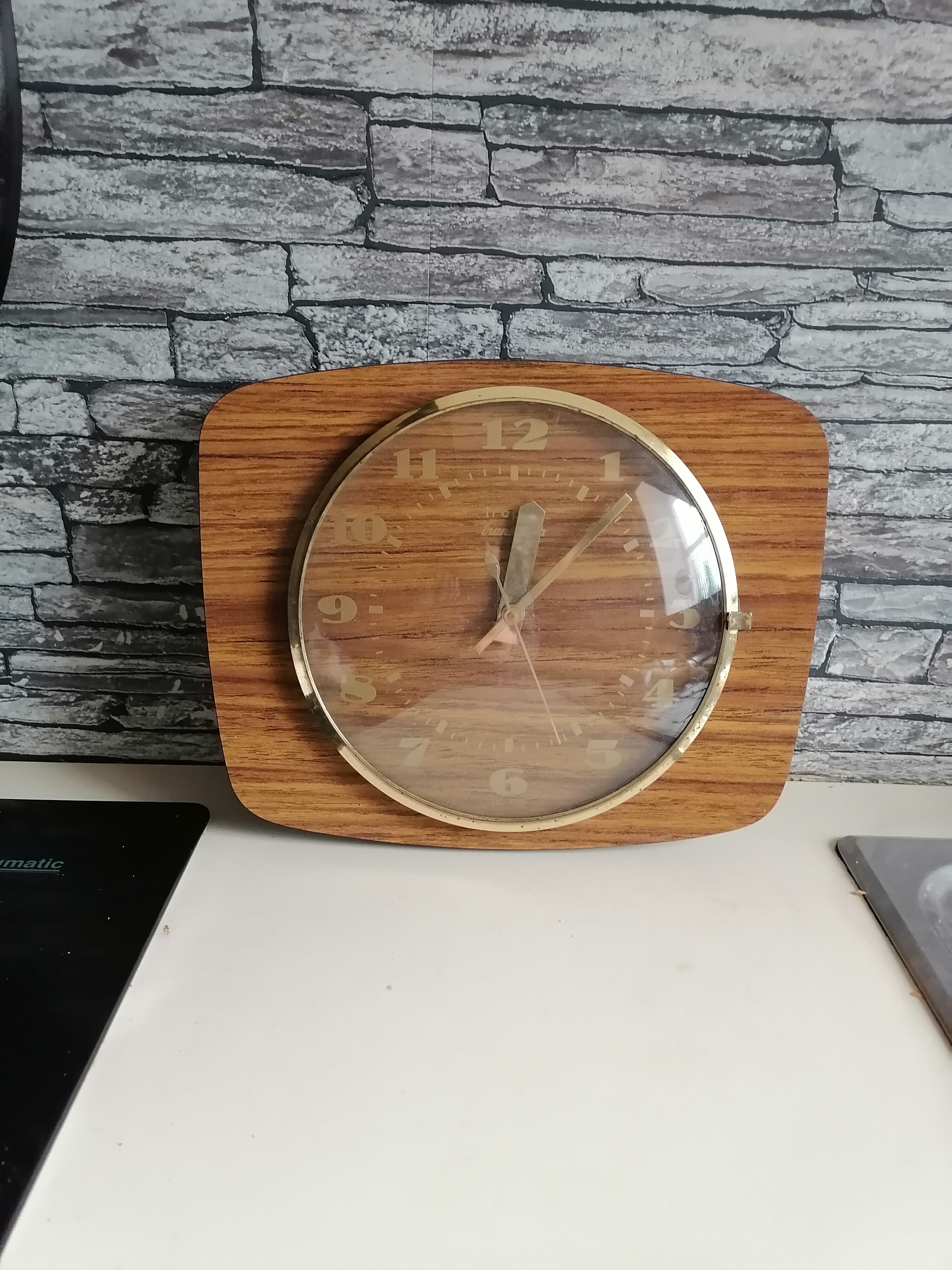 Pendule clock trophy transistor 1960 formica