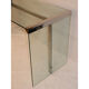 Gallotti and Radice design desk in glass and chrome 1970