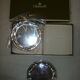 Glass mats Christofle silver metal