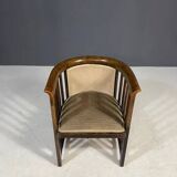 Josef Hoffmann, Art Nouveau armchair, Jacob & Josef Kohn, circa 1905, Vienna